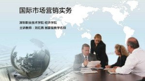 国际市场营销实务视频教程 刘红燕 64讲 深圳职业技术学院