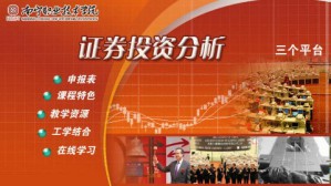 证券投资分析视频教程 张志林 90讲 南宁职业技术学院