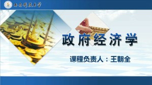 政府经济学视频教程 王朝全 64讲 西南科技大学网络教育学院