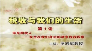 税收与我们的生活视频教程 罗宏斌 8讲 湖南大学