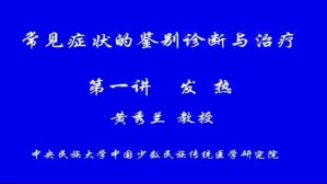 常见症状的鉴别诊断与治疗视频教程 黄秀兰 6讲 中央民族大学