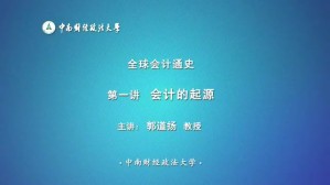 全球会计通史视频教程 郭道扬 11讲 中南财经政法大学