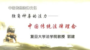 中国传统法律文化视频教程 郭建 12讲 复旦大学