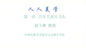 人人美学视频教程 赵士林 10讲 中央民族大学