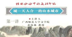 桂林山水中的文化印记视频教程 黄伟林 5讲 广西师范大学