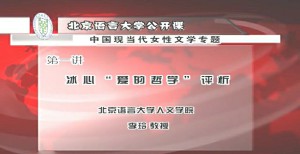 中国现当代女性文学专题视频教程 李玲 8讲 北京语言大学