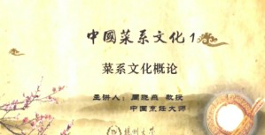 中国菜系文化视频教程 周晓燕 7讲 扬州大学