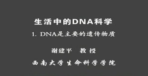 生活中的DNA科学视频教程 谢建平 6讲 西南大学
