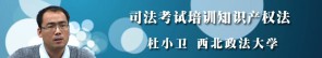 司法考试培训知识产权法学视频教程 杜小卫 30讲 西北政法大学