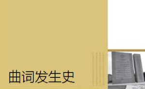 曲词发生史视频教程 木斋 34讲 吉林大学